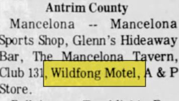 Wildfong Motel (Watsons Motel) - Nov 1972 Article (newer photo)